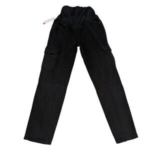 Black Maternity High Rise Straight Leg Jeans Size 4